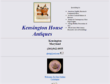 Tablet Screenshot of kensingtonhouseantiques.com